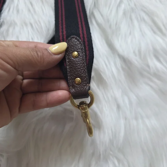 Coach Thick Fabric Leather Crossbody Strap - Picture 3 of 5